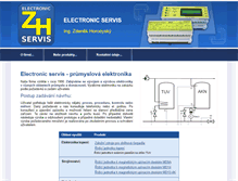 Tablet Screenshot of electronic-servis.cz